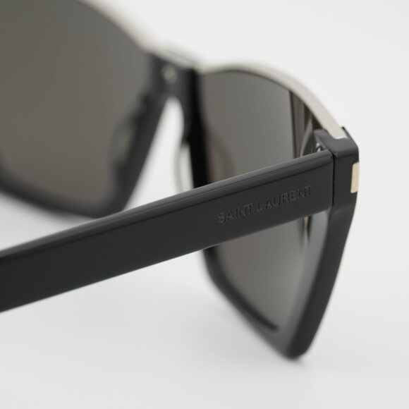 Saint Laurent SL369KATE 001 Sunglasses Black Cat Eye Frame, Black Lenses main image 9
